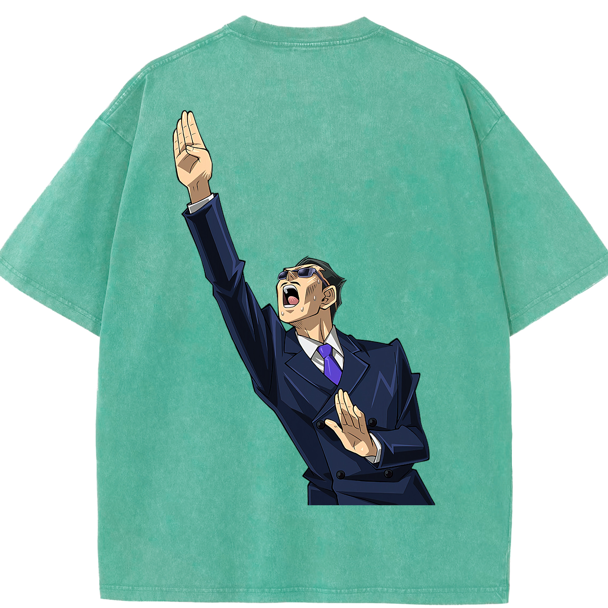 （画像用） 遊☆戯☆王 Yu-Gi-Oh! 綿100% ヴィンテージ風 半袖Tシャツ（背面プリント）